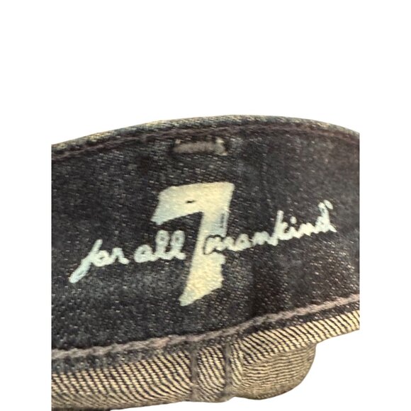 Seven For All Mankind Mens Standard Jeans Size 34 Dark Wash Classic Blue Denim - Picture 4 of 7